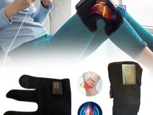 BlueIdea Knee Rechargeable Portable Massager (One Piece) Knee Support Belt Kneepad Compression Sleeve, Male and Female Articulated Knee Pads, Fatigue, Meniscus Tear, Knee Support Electric Heated Knee Pad Warm Leg Wrap Belt Brace Arthritis Pain Relief