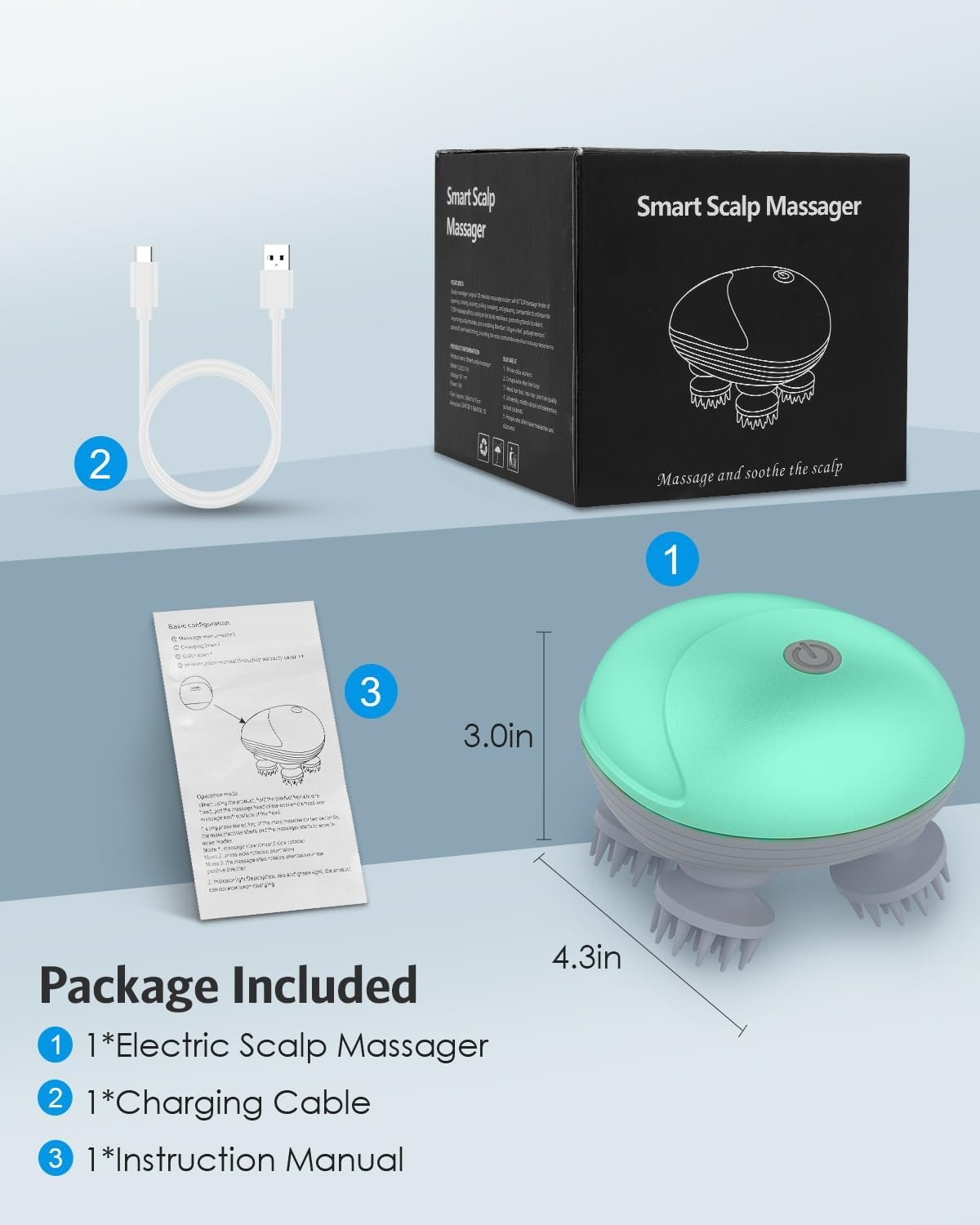 New Electric Head Massager Wireless Scalp Massager - Image 15