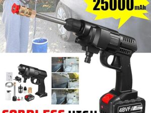 2 battery 48V 25000mAh 30Bar Cordless High Pressure Car Washer with Nozzles Water Gun Set Garden Cleaning Jet Washing Machine in Pakistan