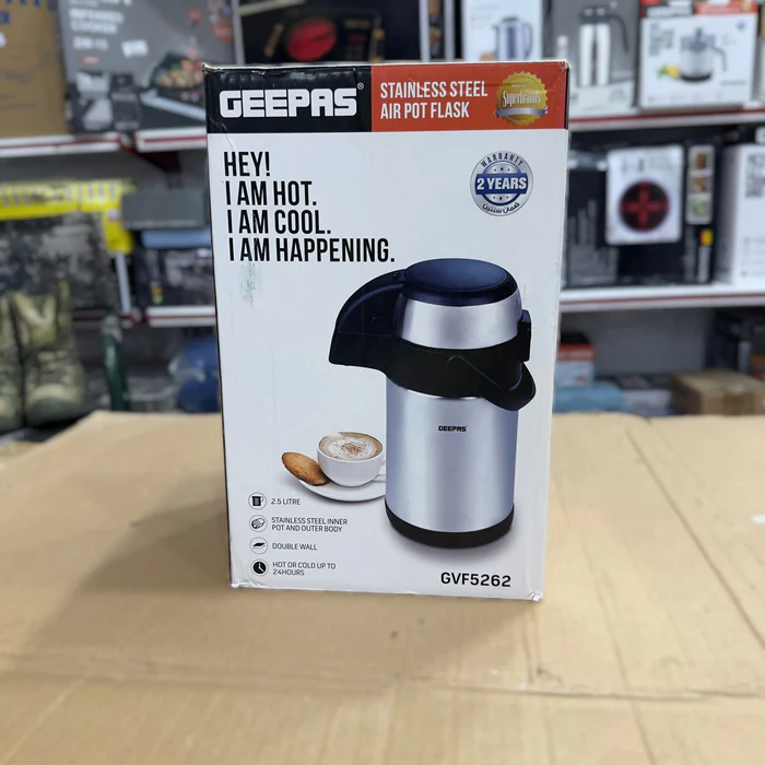 Geepas Stainless Steel Air Pot Flask 5262