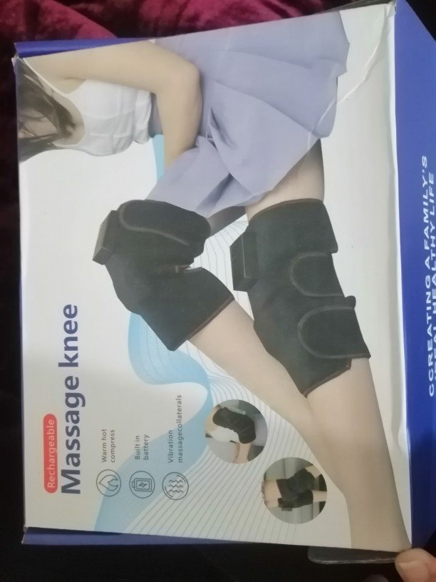 BlueIdea Knee Rechargeable Portable Massager (One Piece) Knee Support Belt Kneepad Compression Sleeve, Male and Female Articulated Knee Pads, Fatigue, Meniscus Tear, Knee Support Electric Heated Knee Pad Warm Leg Wrap Belt Brace Arthritis Pain Relief - Image 6