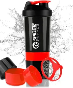 Alternative view of Three Layers Protein Powder Spider Shaker Exercise Bottle 500ml