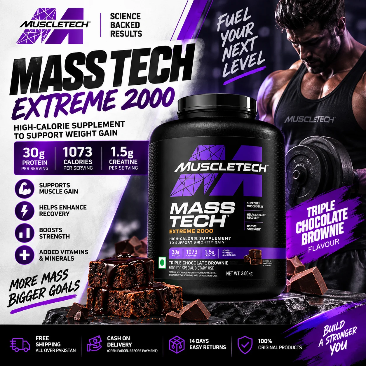 MuscleTech Mass-Tech Extreme 2000 6 LBS - Image 3