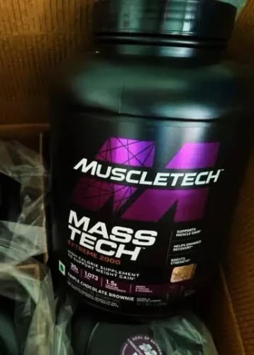 Muscletech Mass Tech Extreme 2000, Triple Chocolate Brownie, 6 LBS photo review